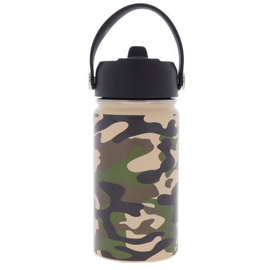 Kids One With The Woods Camo 12 Oz. Bottle with Straw Cap