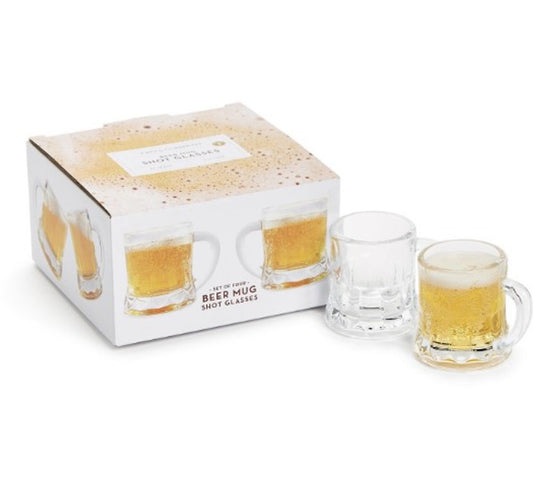 Beer Mug Shot Glasses, Set of 4