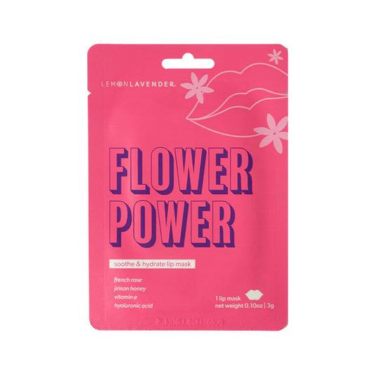 Lemon Lavender Flower Power Hydrogel Lip Mask Soothe and Hydrate Lip Mask