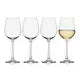 Mikasa Lana Balloon Red Wine Glasses Set of 4