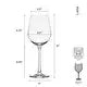 Mikasa Lana Balloon Red Wine Glasses Set of 4