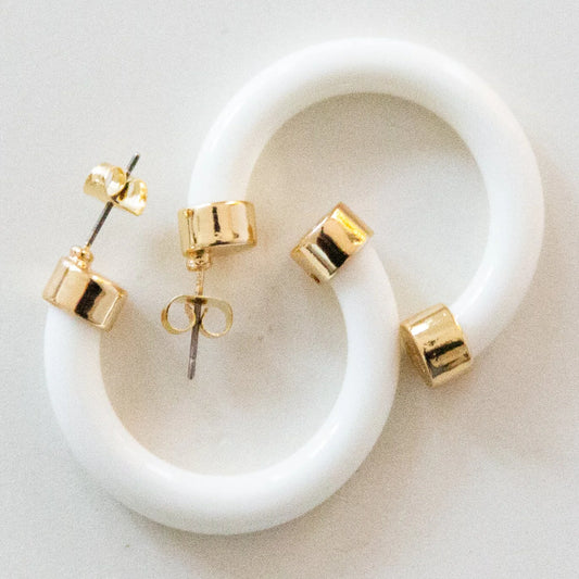 White Mini Hoo Hoops