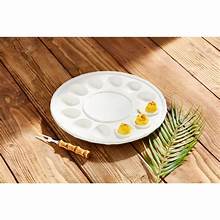 White Bamboo Deviled Egg Tray Set