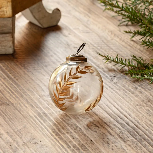 Golden Etched 4" Ornament