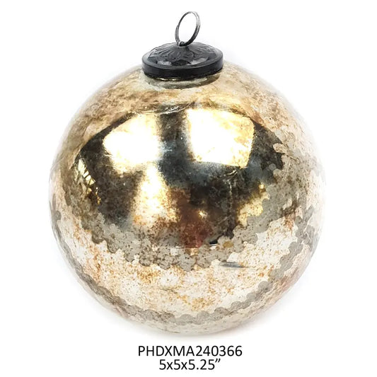 Notre Dame Glass 5" Ball Ornament