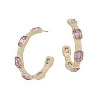 Shay Pink Gem Earrings Meghan Browne