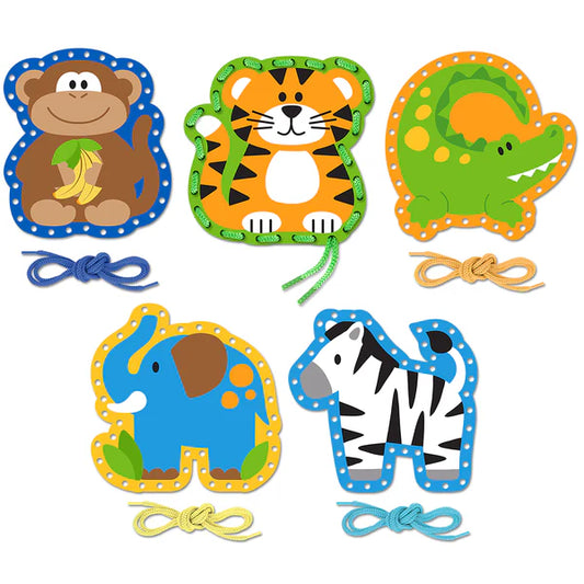 Zoo Themed Lacing Cards