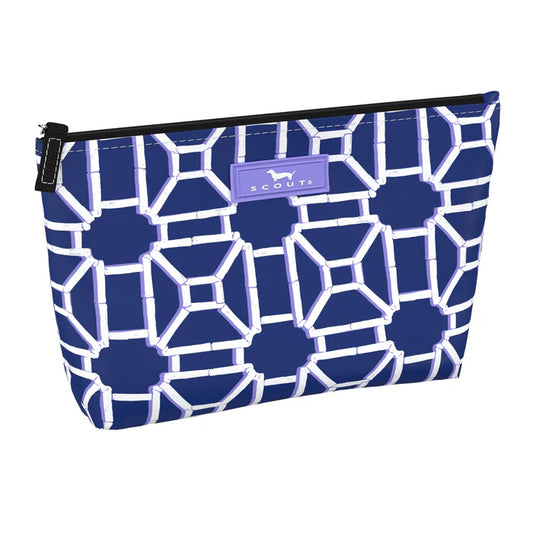 Twiggy Slim Makeup Bag Small -Lattice Knight