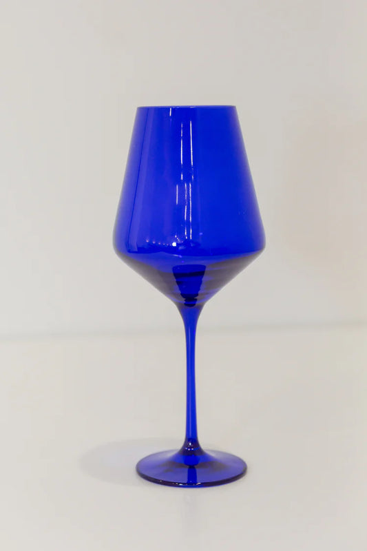 Estelle Wine Stemware-Royal Blue