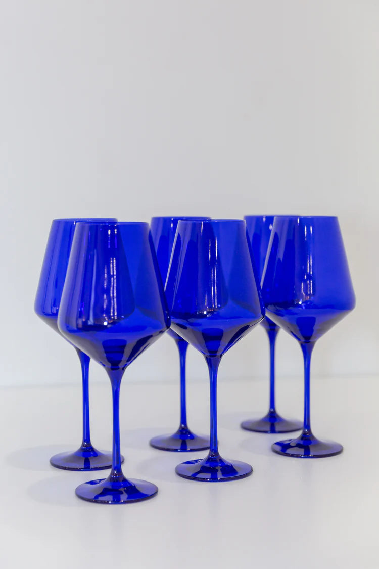 Estelle Wine Stemware-Royal Blue