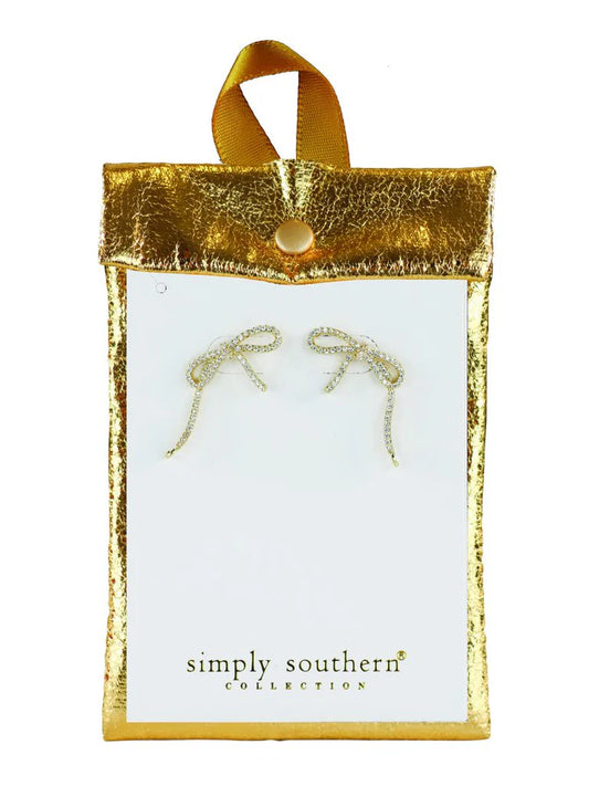 Simply Southern Sparkly Bow Earrings