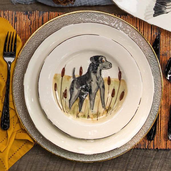 Wildlife Hunting Dog Salad Plate