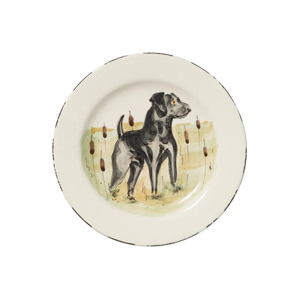 Wildlife Hunting Dog Salad Plate