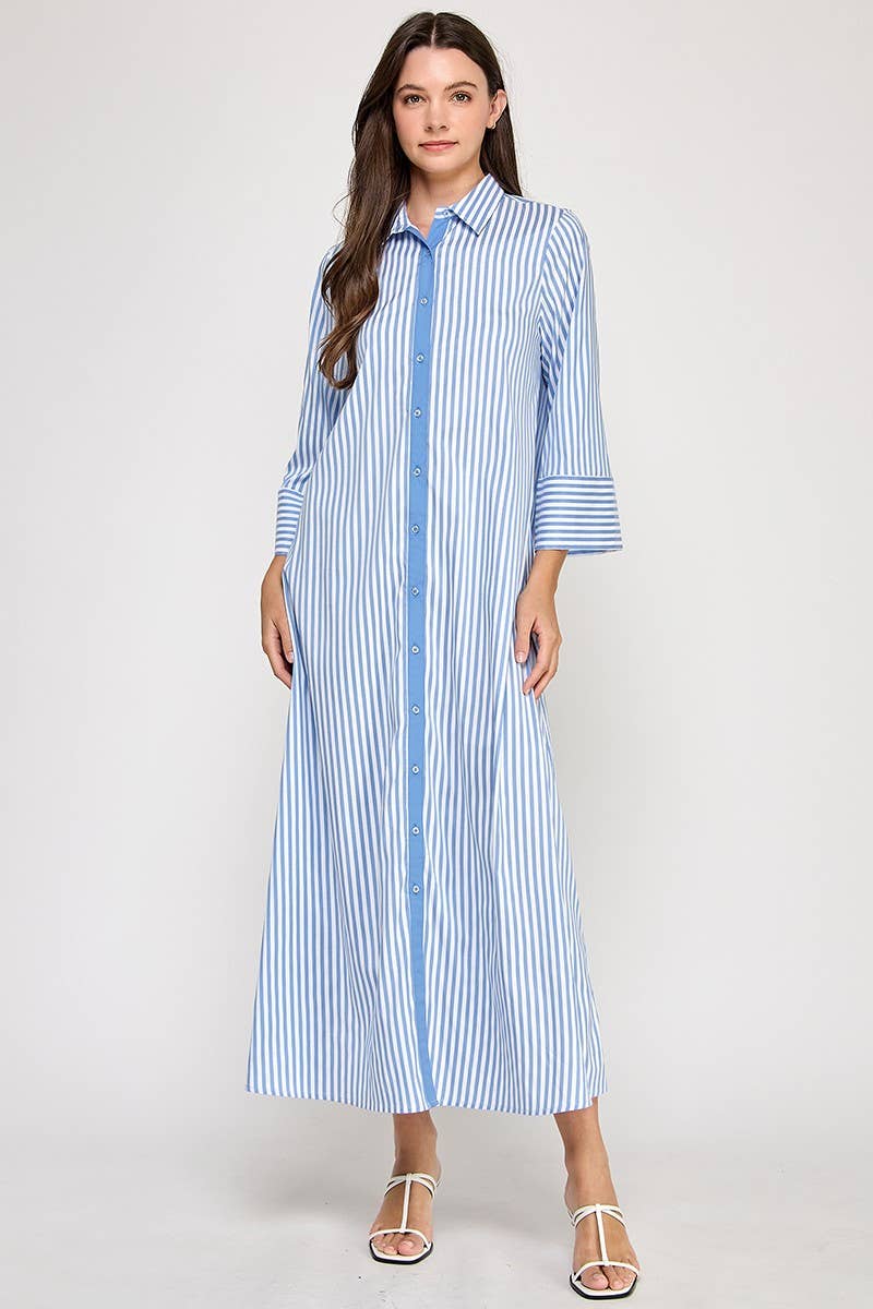Striped Maxi Dress