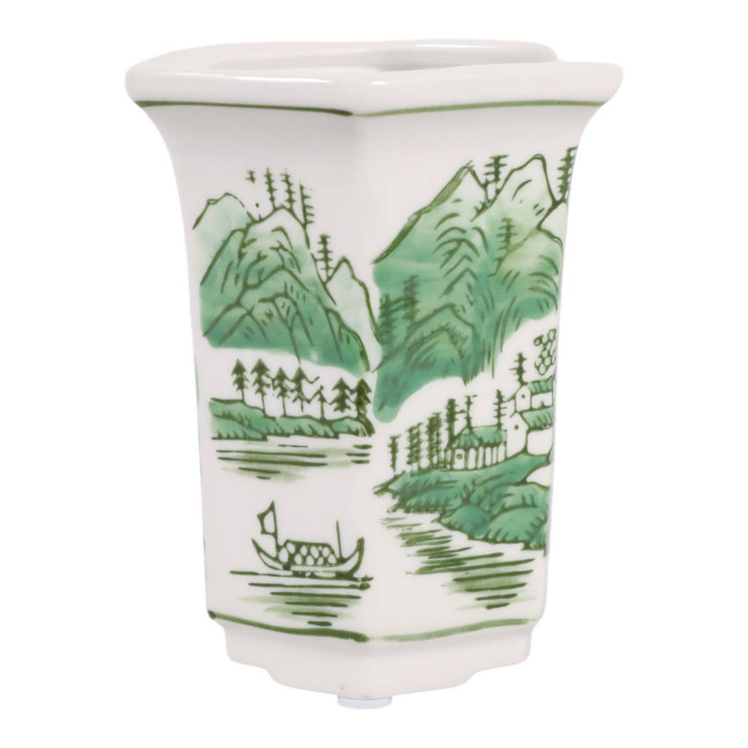 6 oz Green Cermaic Sage & Eucalyptus Candle