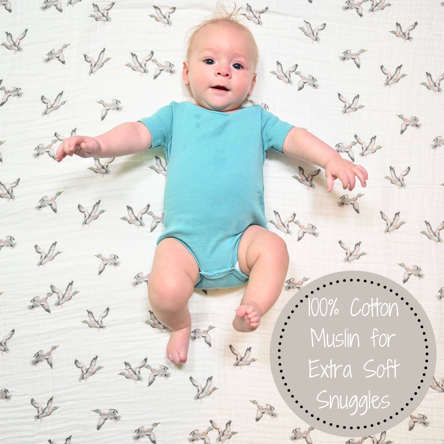 Ducks Swaddle Blanket