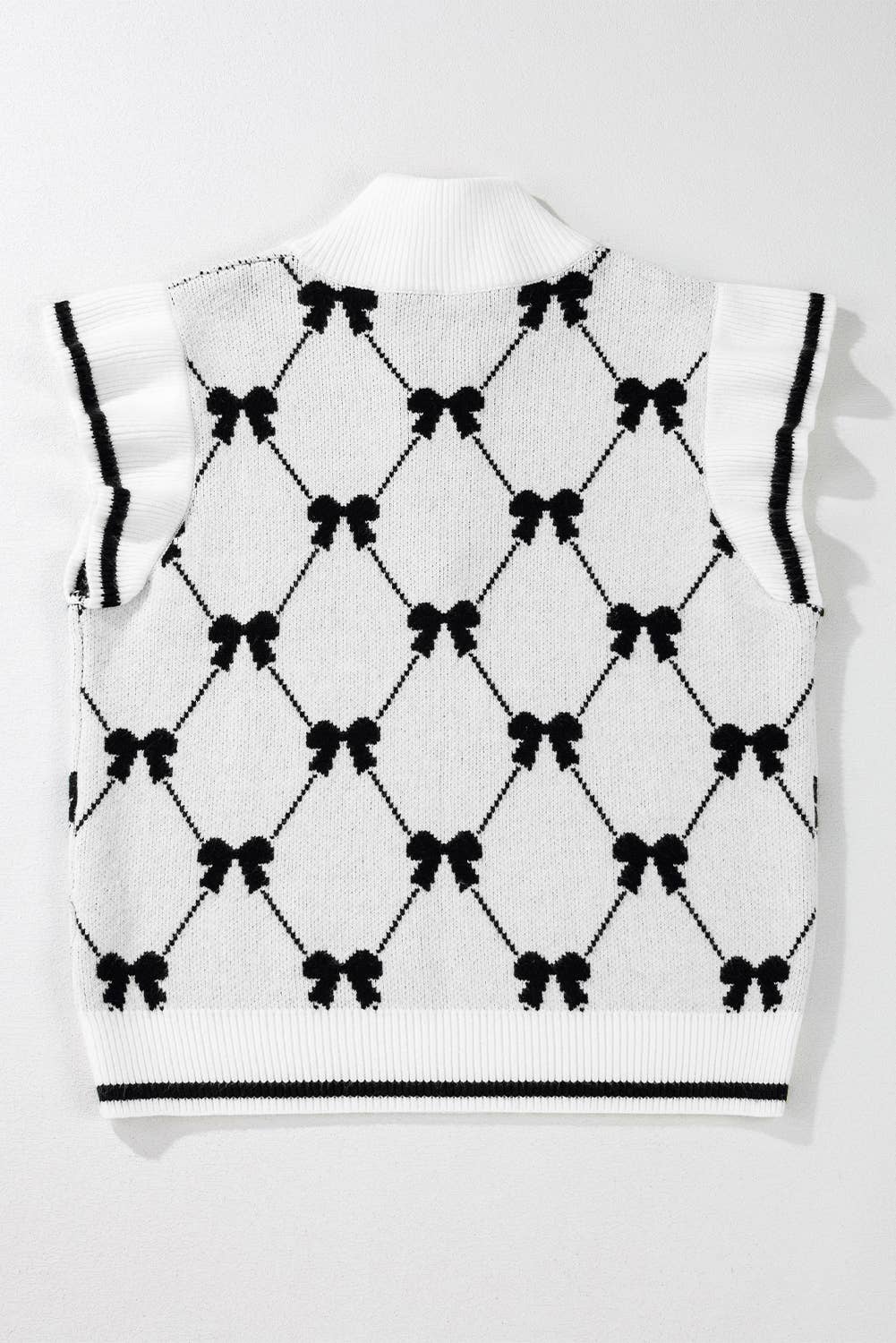 Bow Zipper Sweater