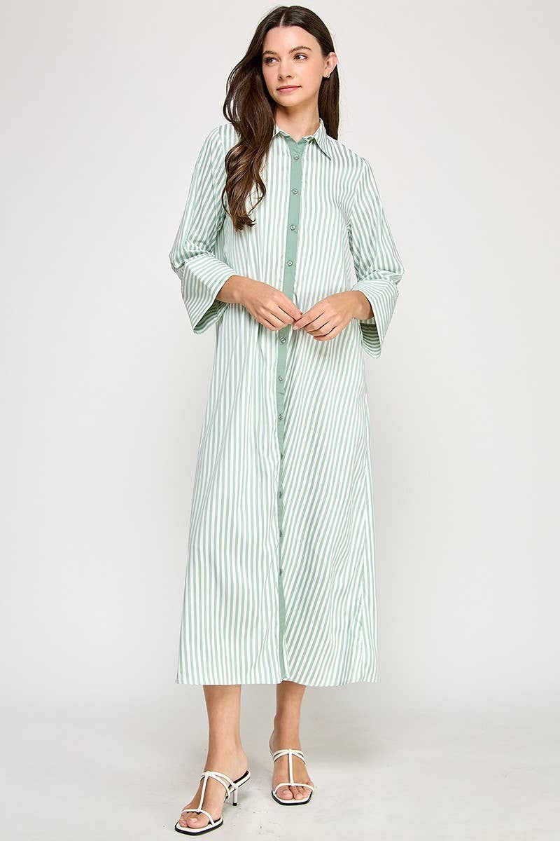Striped Maxi Dress