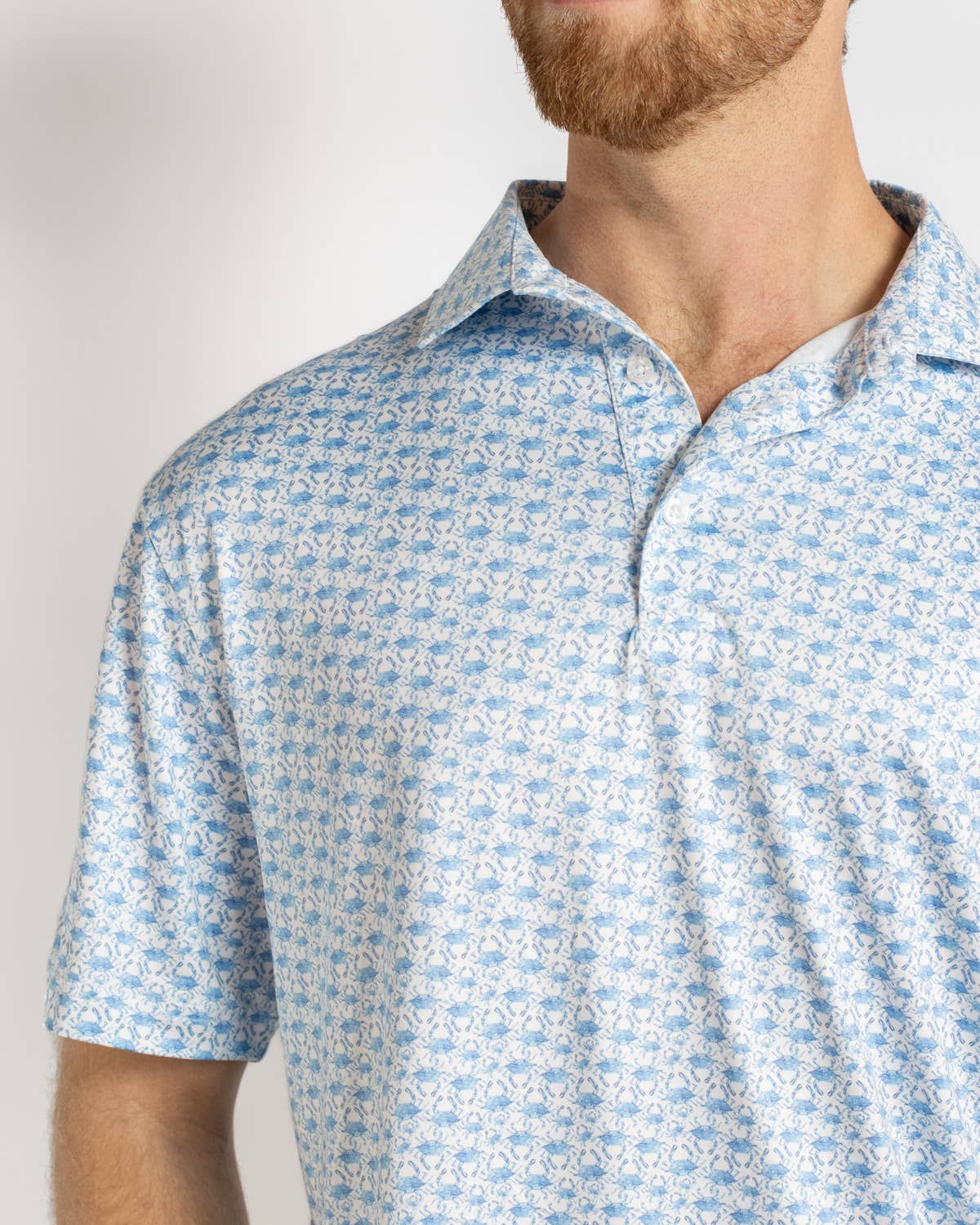 Men's Chesapeake Crab Performance Polo   Blue/White   -Asst.