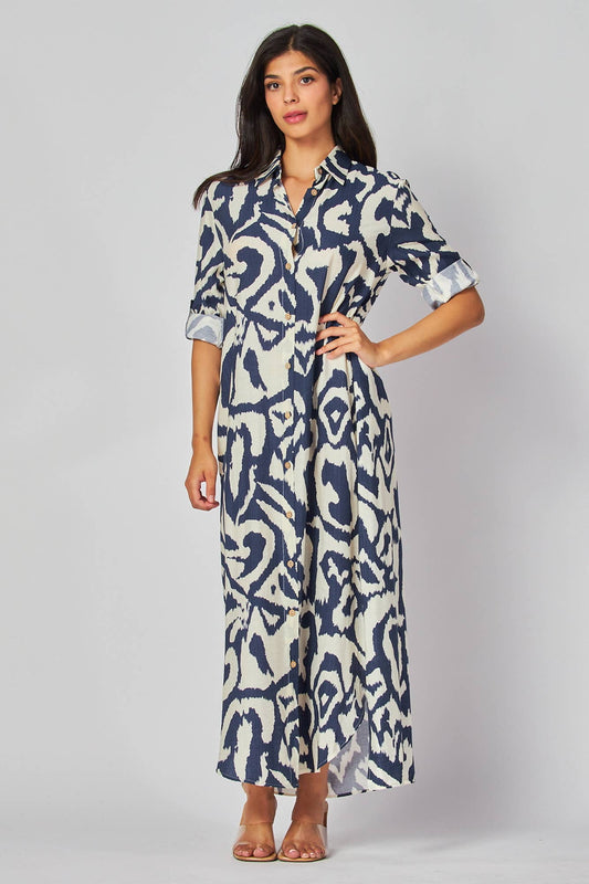 Navy Fall Maxi