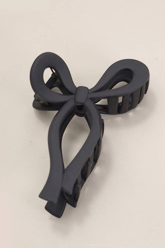 Matte Bow Claw Clips