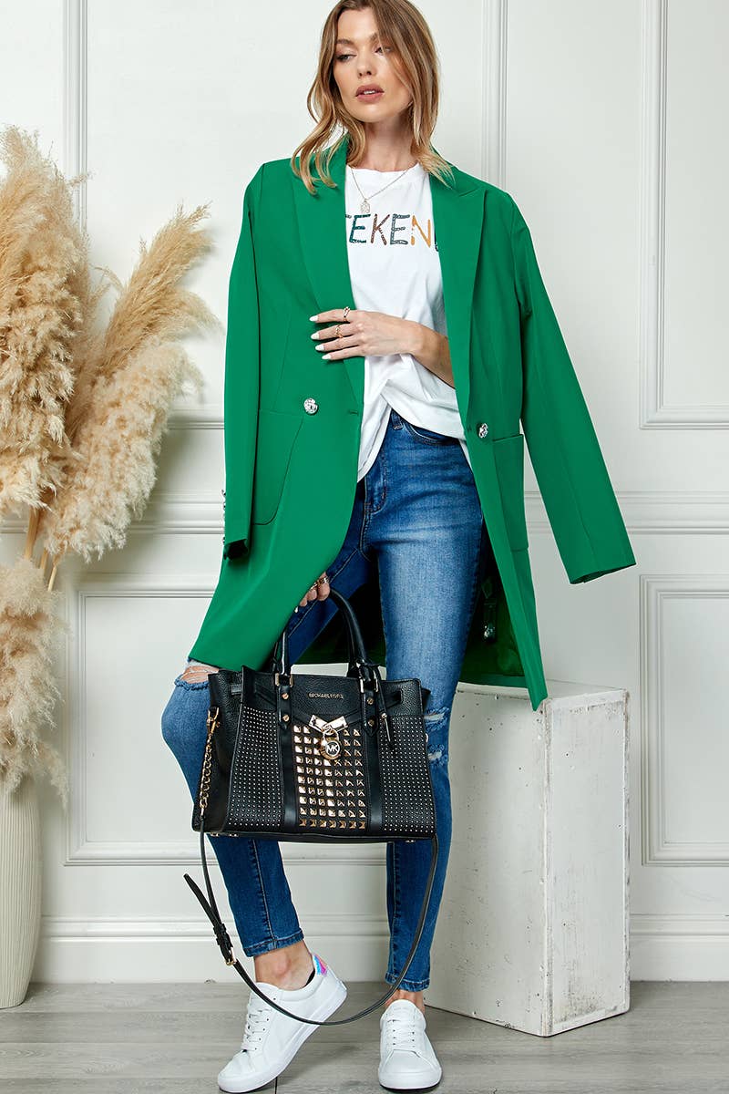 Mid Length Long Sleeve Coat