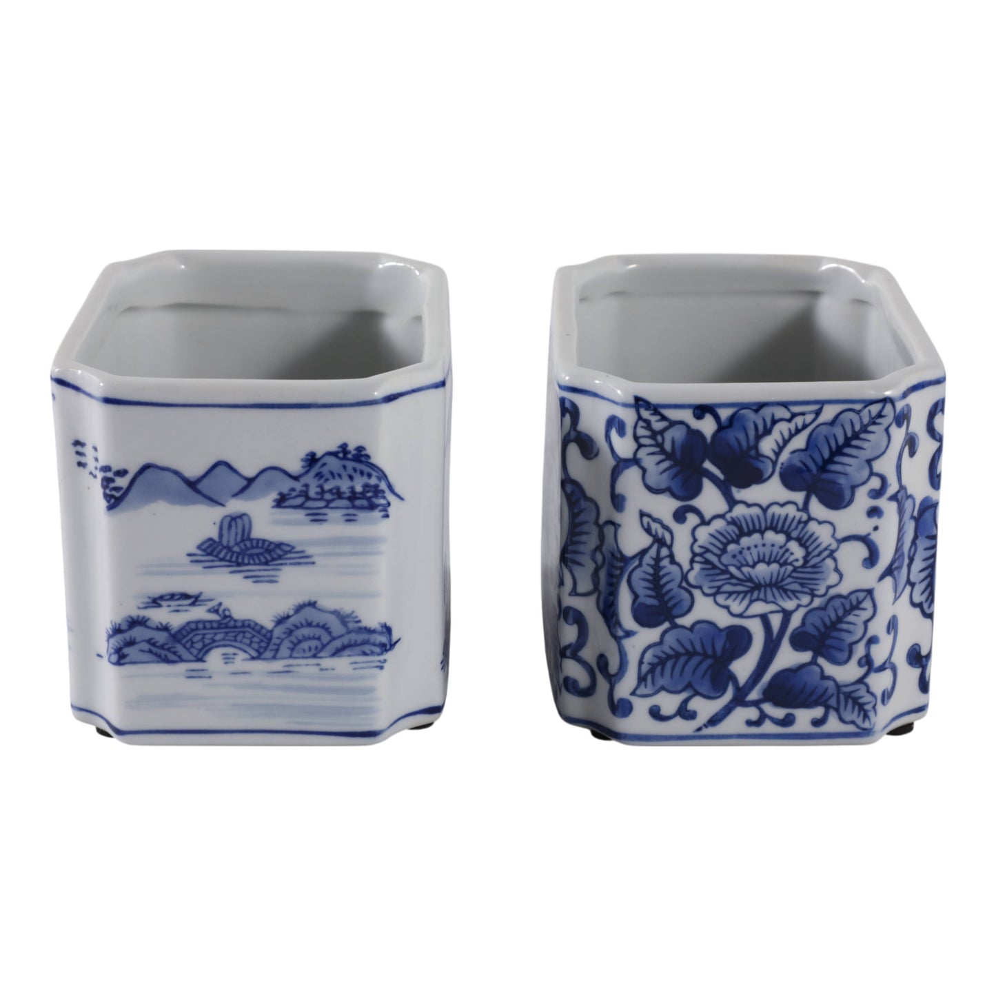 Blue and White Cermaic Pencil Cup