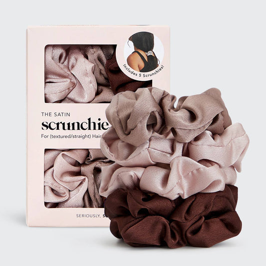 Satin Sleep Scrunchies - 5 Piece