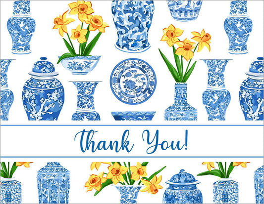 Orient Bouquet Folded Note Cards