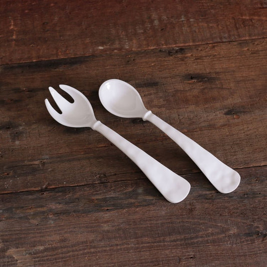 VIDA Havana Lg Salad Servers (White)