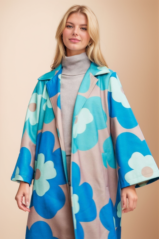 Retro Floral Coat