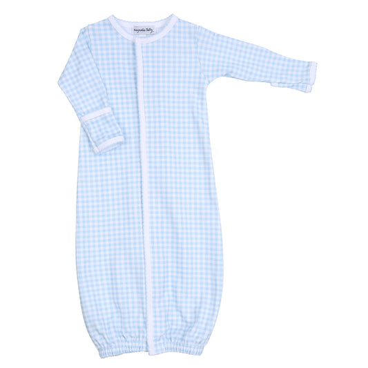 Pima Cotton Mini Checks Converter - Blue