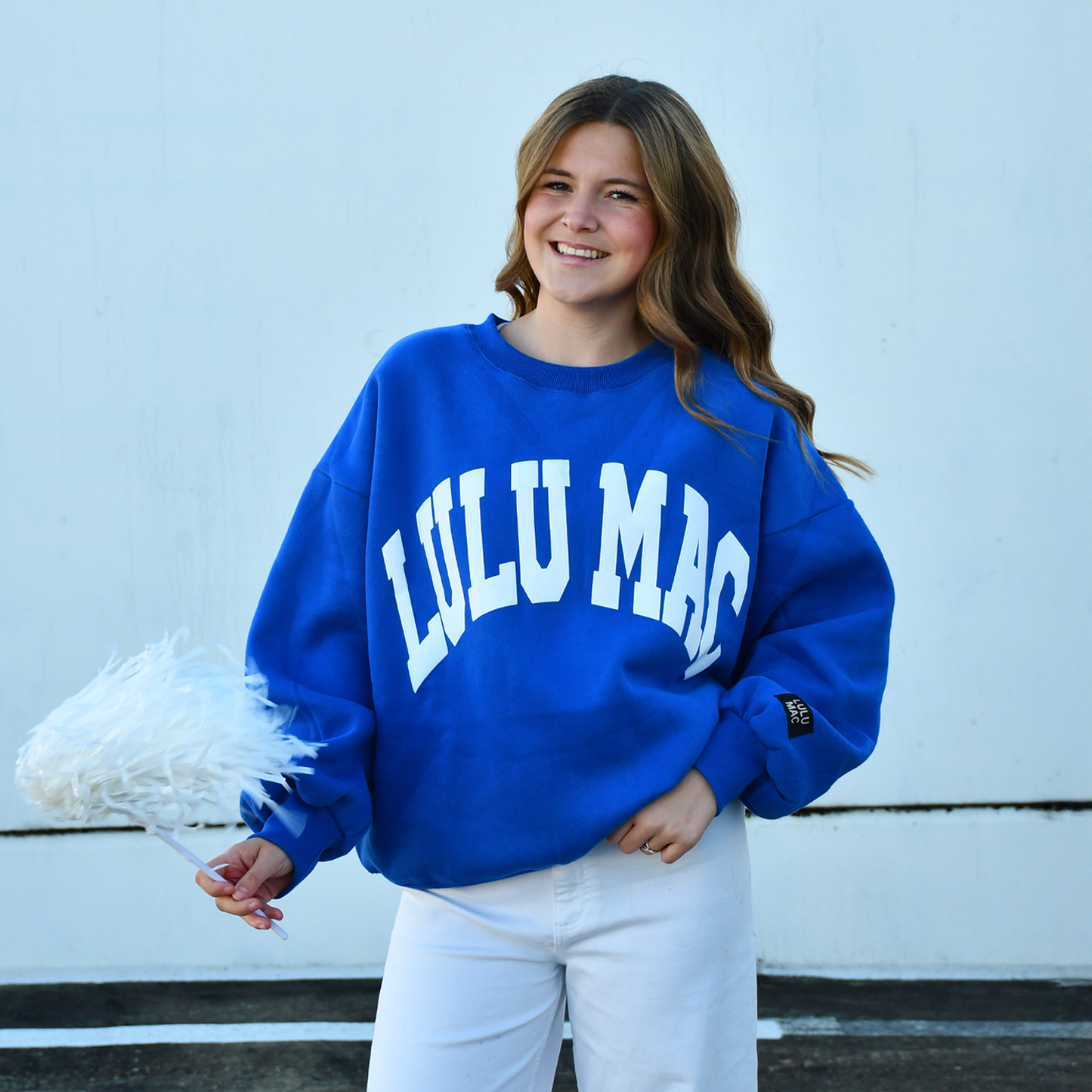 Lulu Mac Sweatshirt Royal/White - Puff