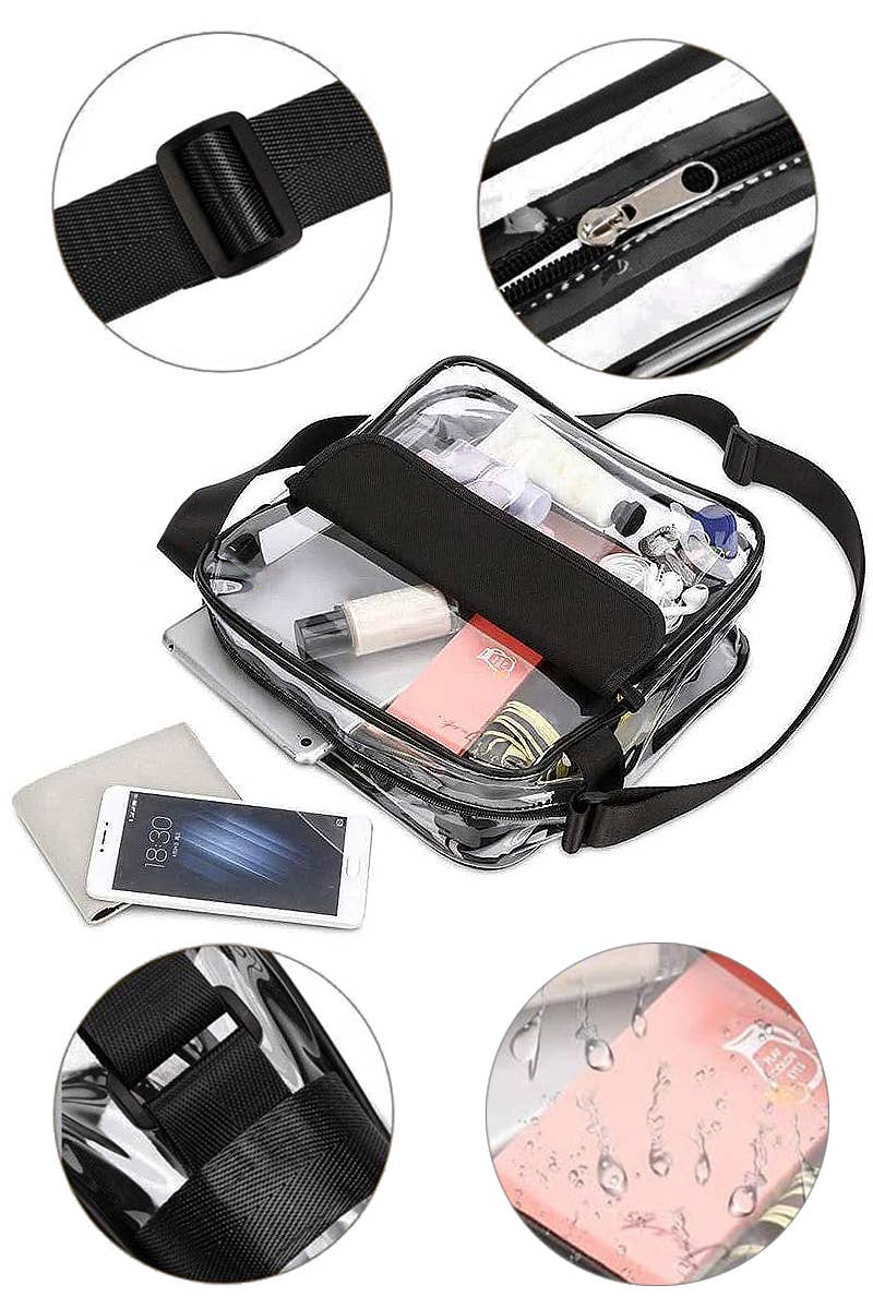 Clear Cube Crossbody Purse Bag