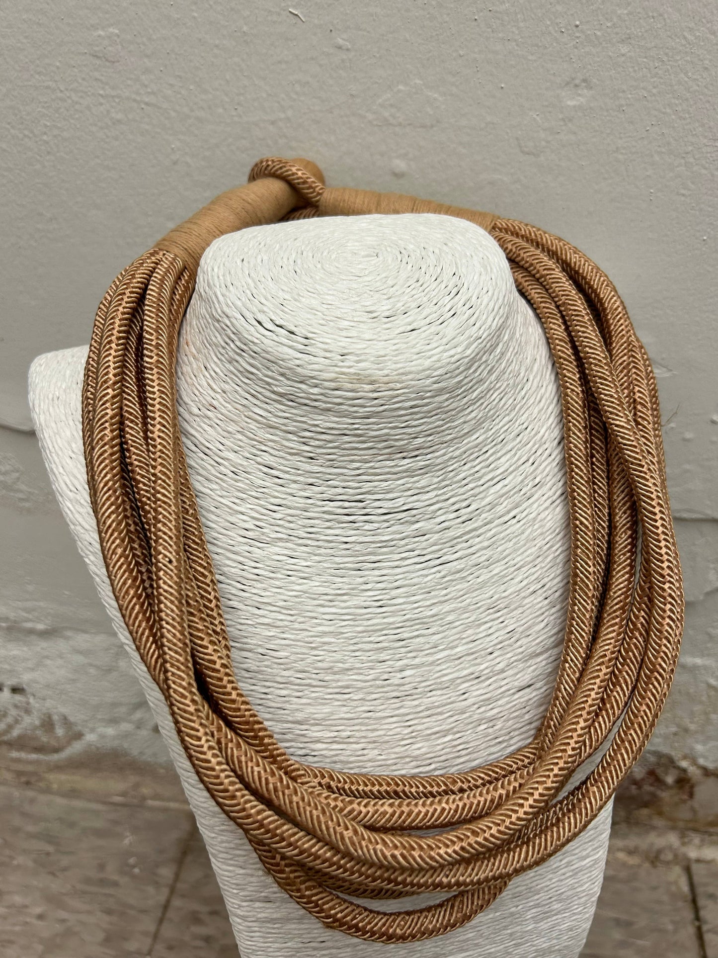 Rope Necklace in Tan