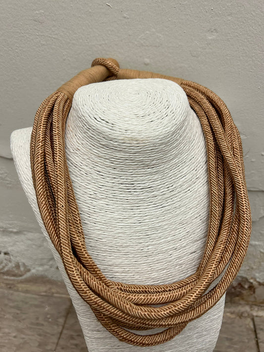 Rope Necklace in Tan