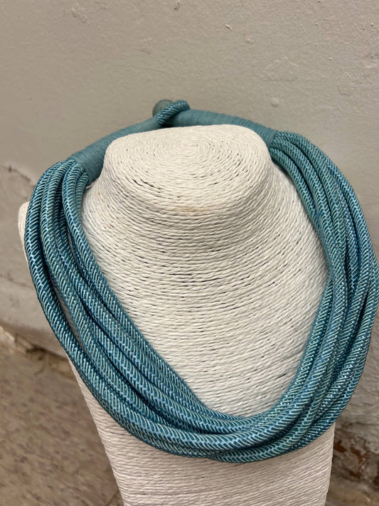 Rope Necklace in Light Dusty Blue