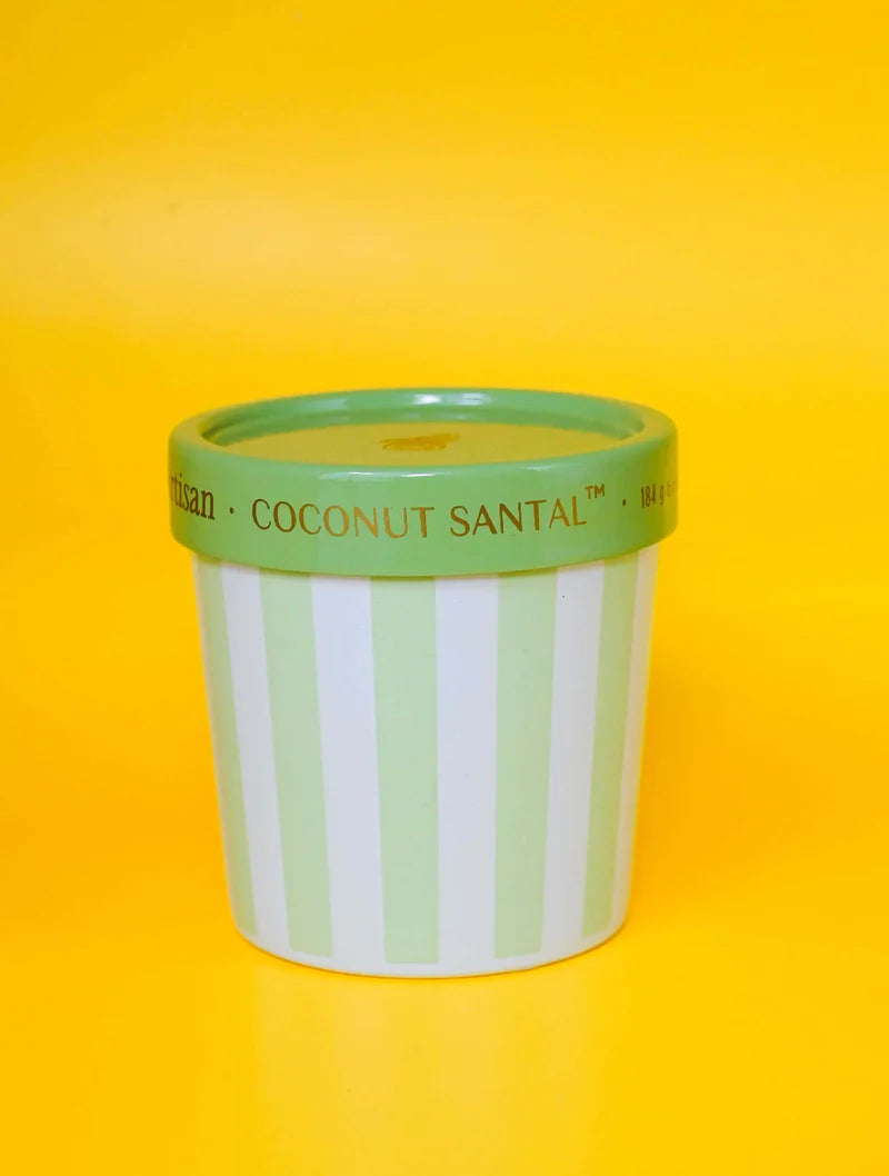 Coconut Santal Artisan Caffe Capri Gelato Cup