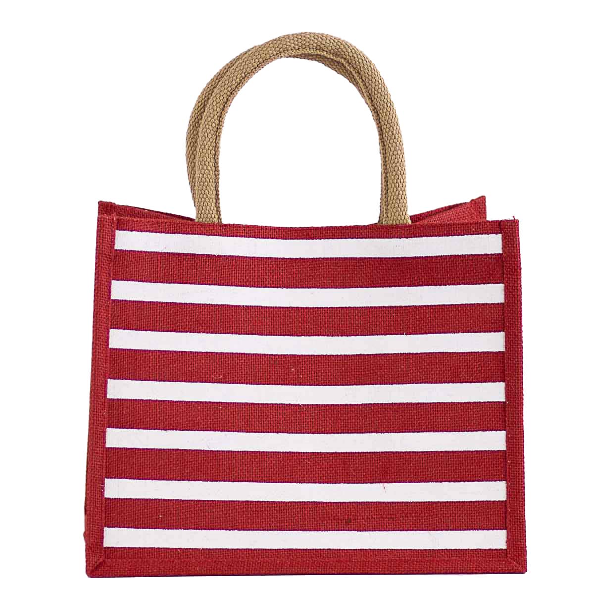 Stripe Gift Tote   Red/White