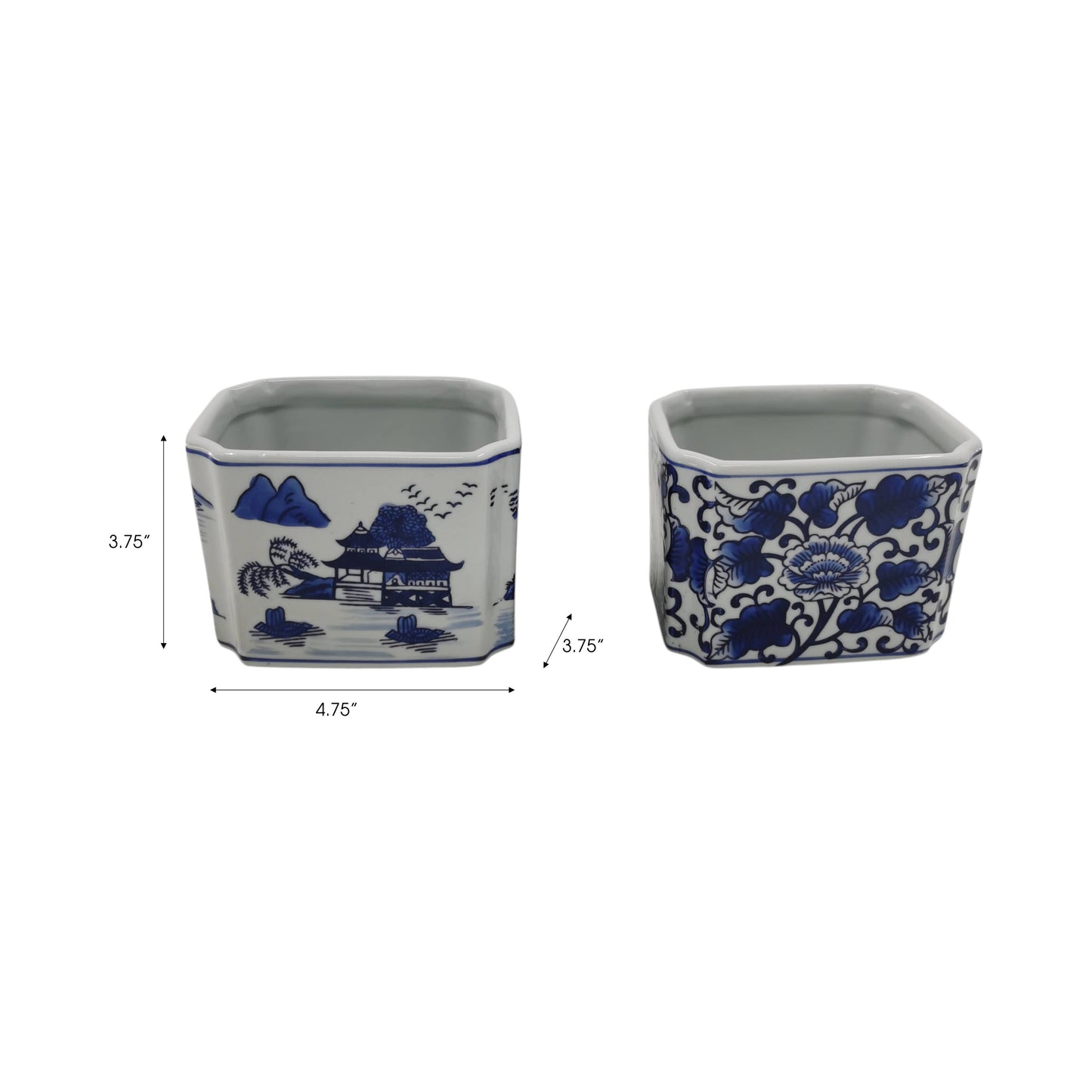 Blue and White Cermaic Pencil Cup