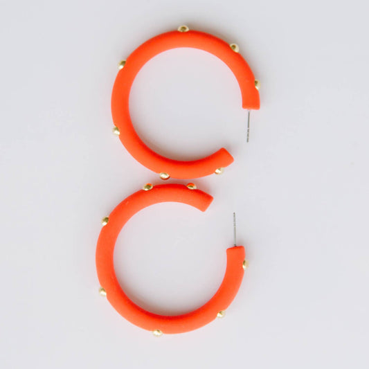 Earrings Candace Large Orange