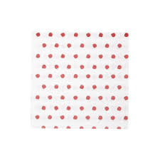 Papersoft Napkins Red Dot Dinner Napkins (Pack of 50)
