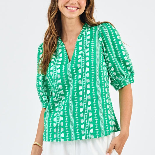 Mary Square Green Colette Heritage Top
