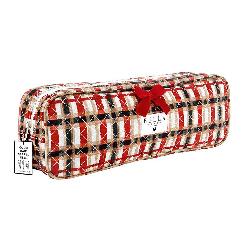 Quilted Hair Tool Bag - Plaid