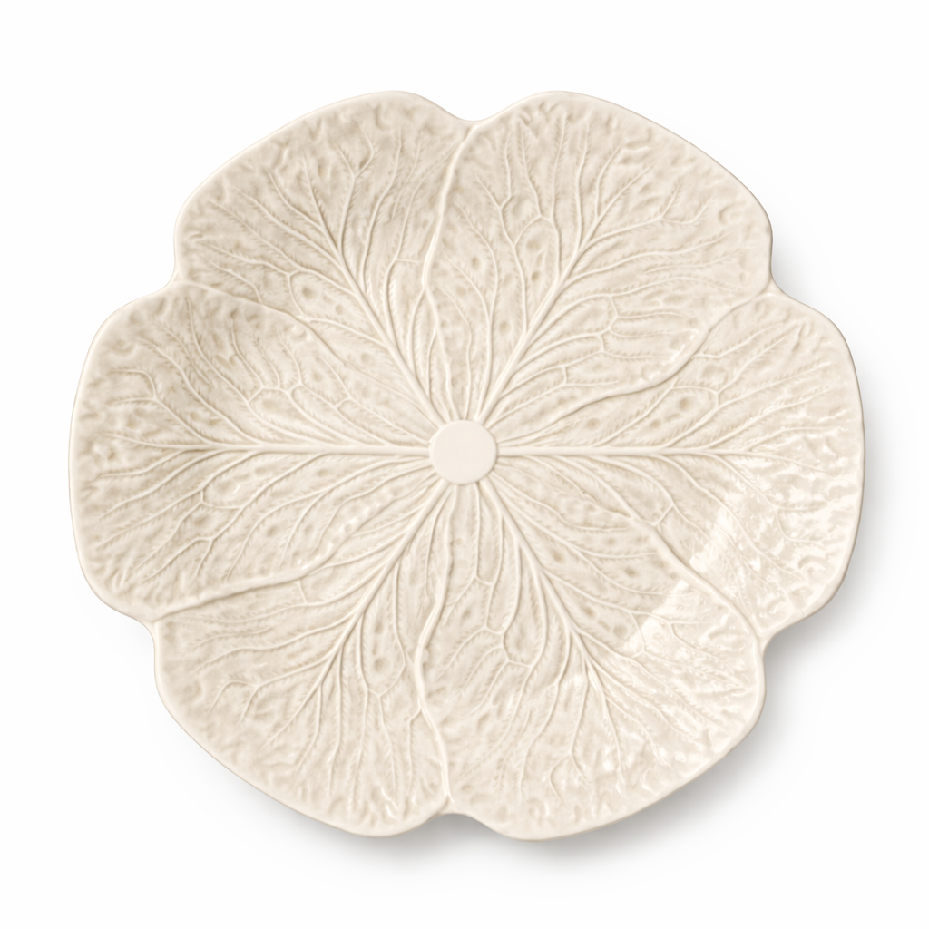 Le Jardin 11 in White Cabbage 3-D Dinner Plate