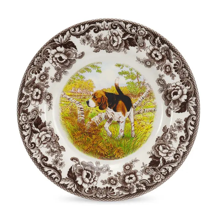 Woodland Spode Beagle Dinner Plate