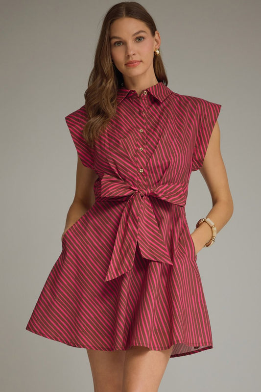 Chason's Striped Mini Dress
