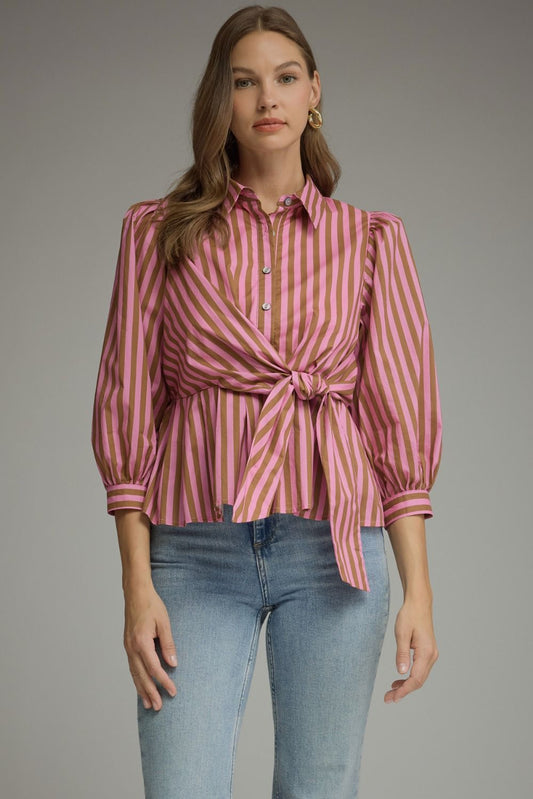 Avery's Striped Blouse