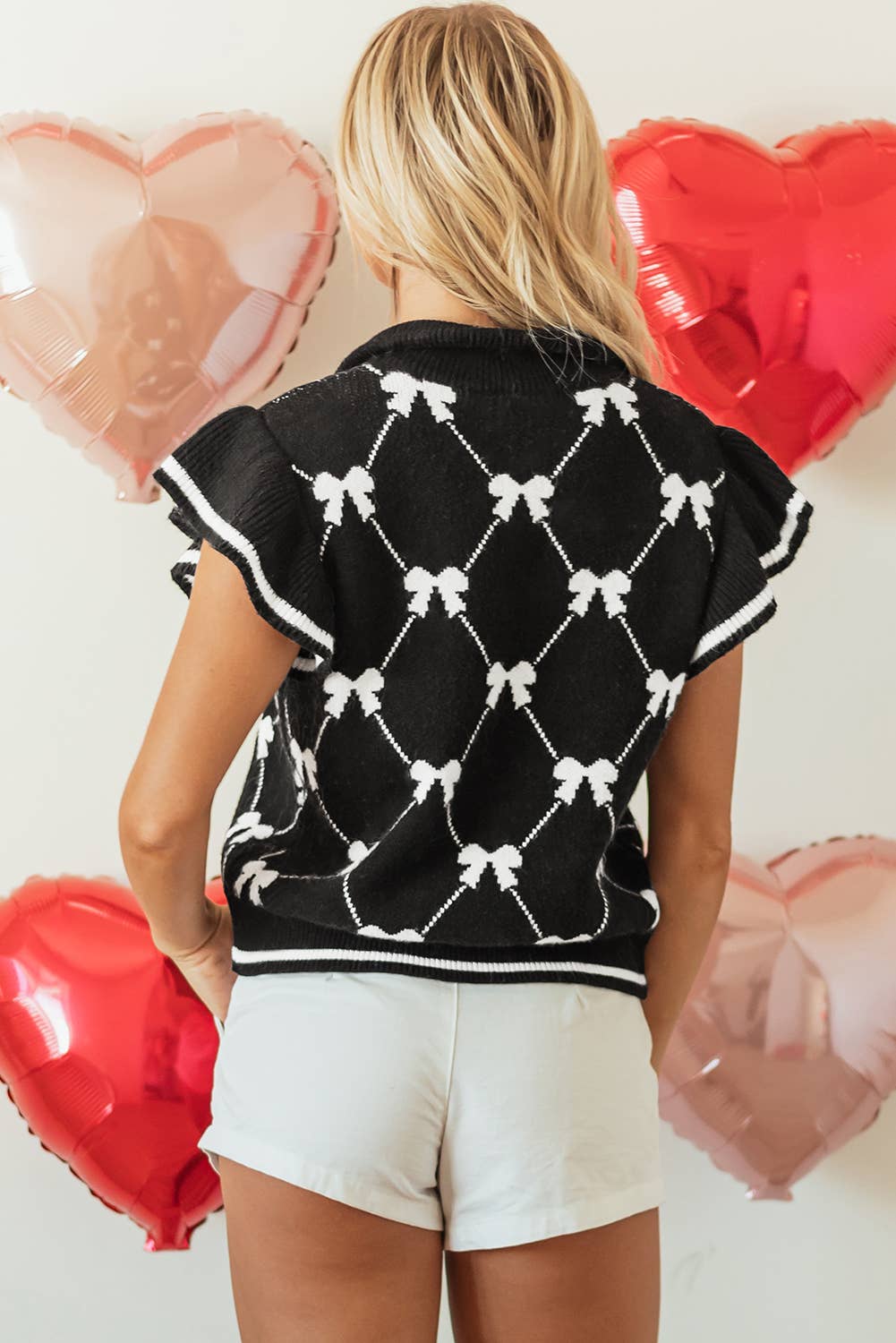 Bow Zipper Sweater