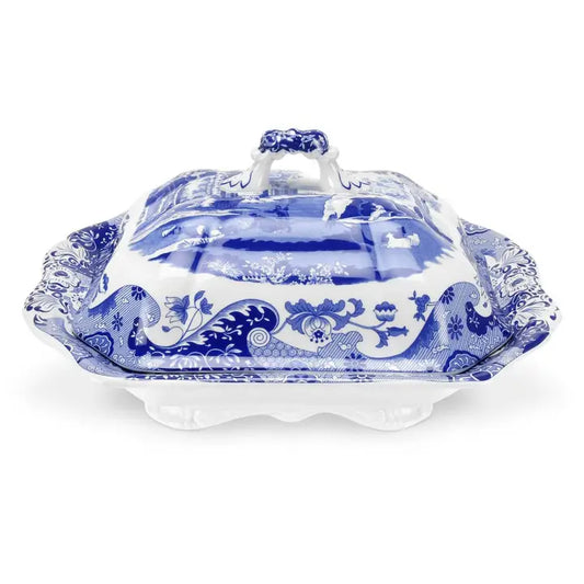 Spode Blue Italian Covered Vegetable Dish